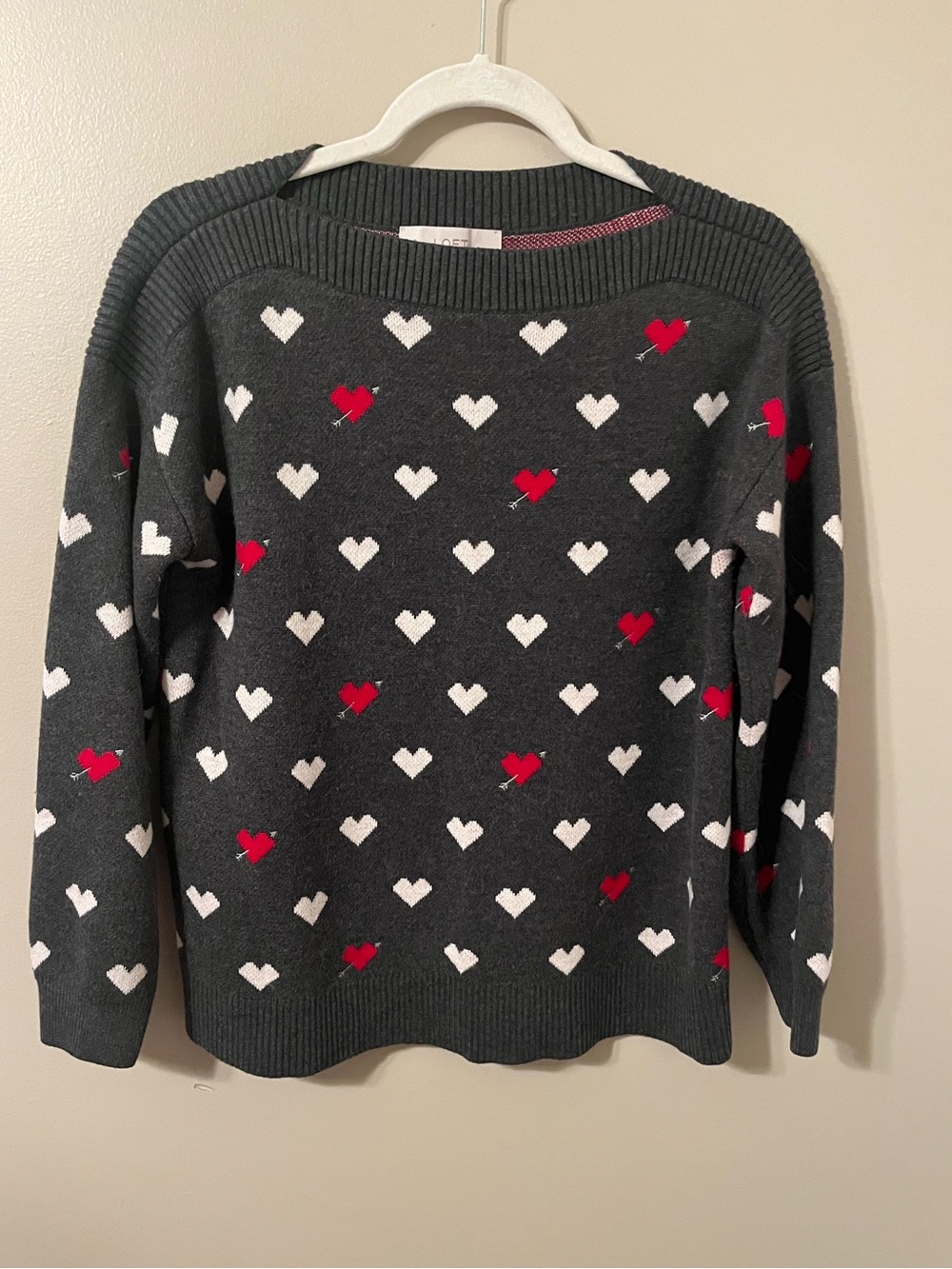 Loft heart sweater